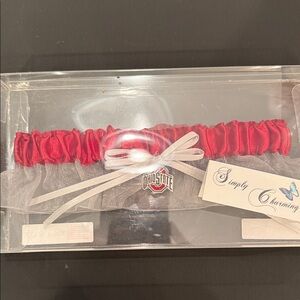 Ohio State Red and White Garter